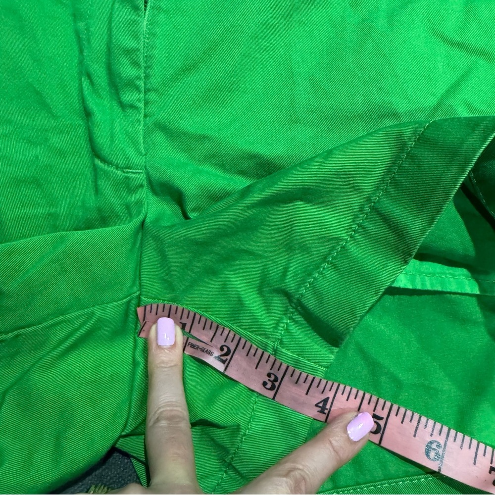 J. Crew Vibrant Green Women's Chino Shorts 100% cotton - Picture 5 of 6